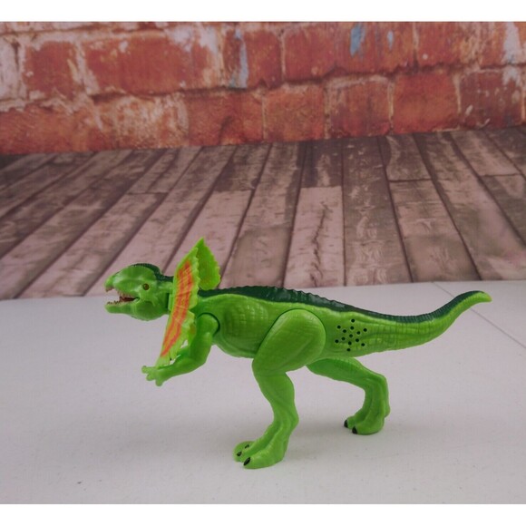 Adventure Force Mini Mighty Megasaur Dilophosaurs Green Action Figure - Picture 2 of 5